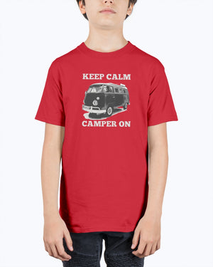 Keep Calm, Camper On - Kids Tee