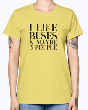 I Like Buses V2 Ladies T-Shirt