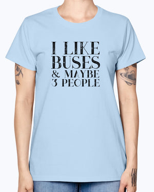 I Like Buses V2 Ladies T-Shirt