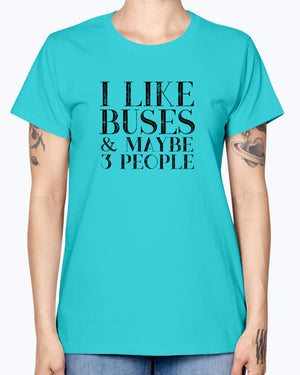 I Like Buses V2 Ladies T-Shirt