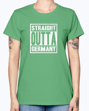 Straight Outta Germany - Ladies T-Shirt